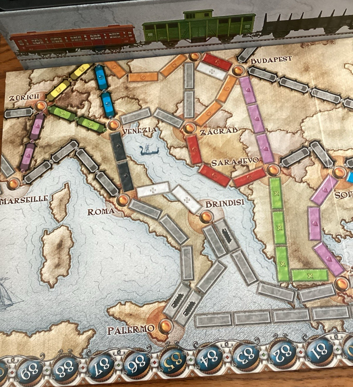 Ticket to Ride EUROPE Board Game Days of Wonder Alan R. Moon all pieces included