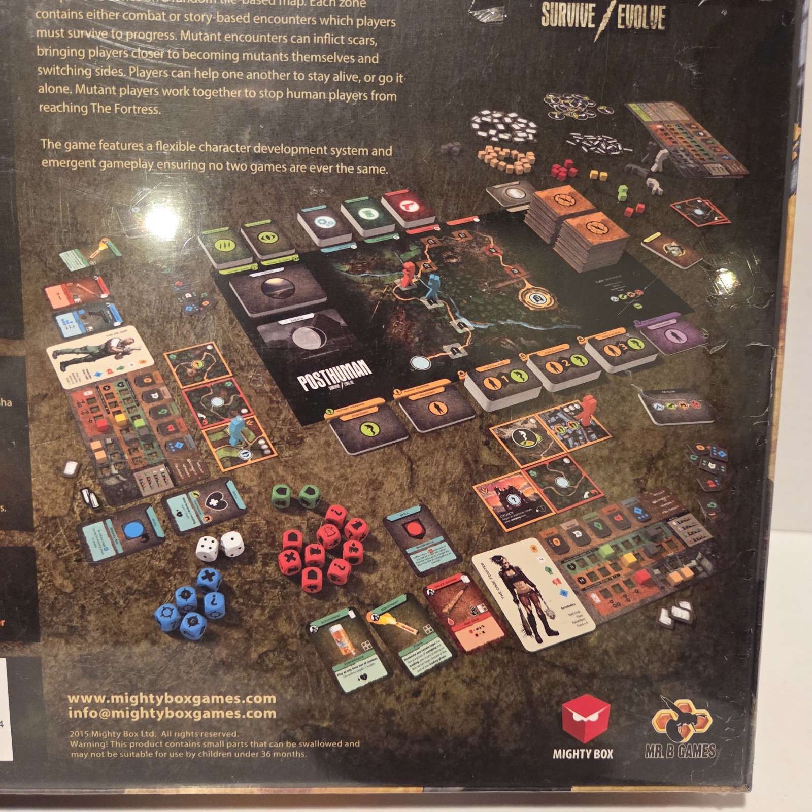 New Posthuman Board Game Survive Evolve & Defiant Expansion