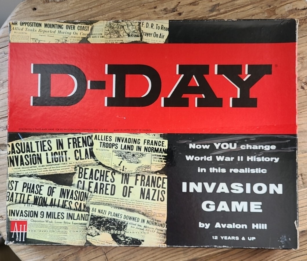 Avalon Hill D-Day Invasion Game 508 World War II Allied German Battle Complete