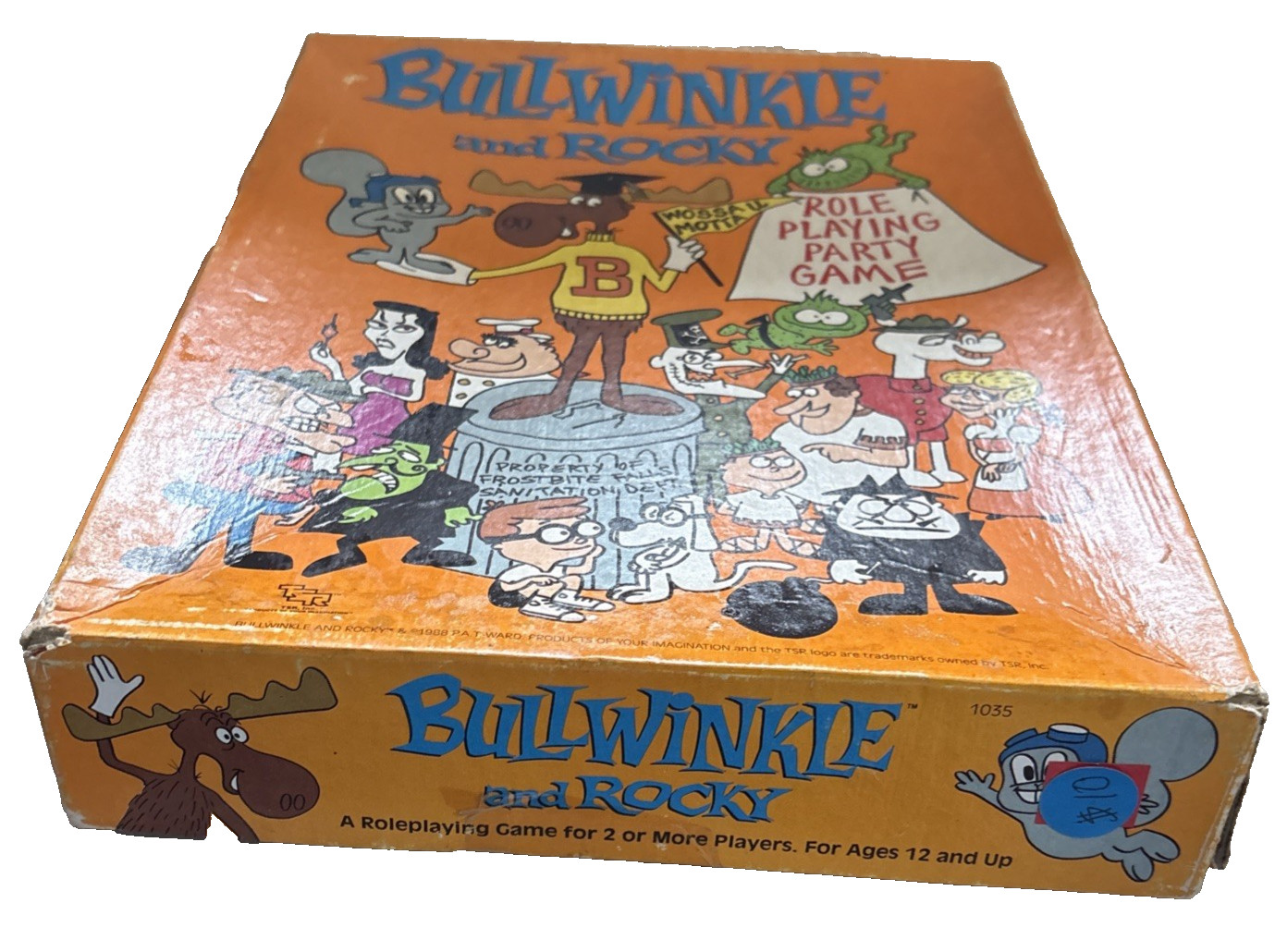 BullWinkle and Rocky Role Playing Party Game 1988 TSR