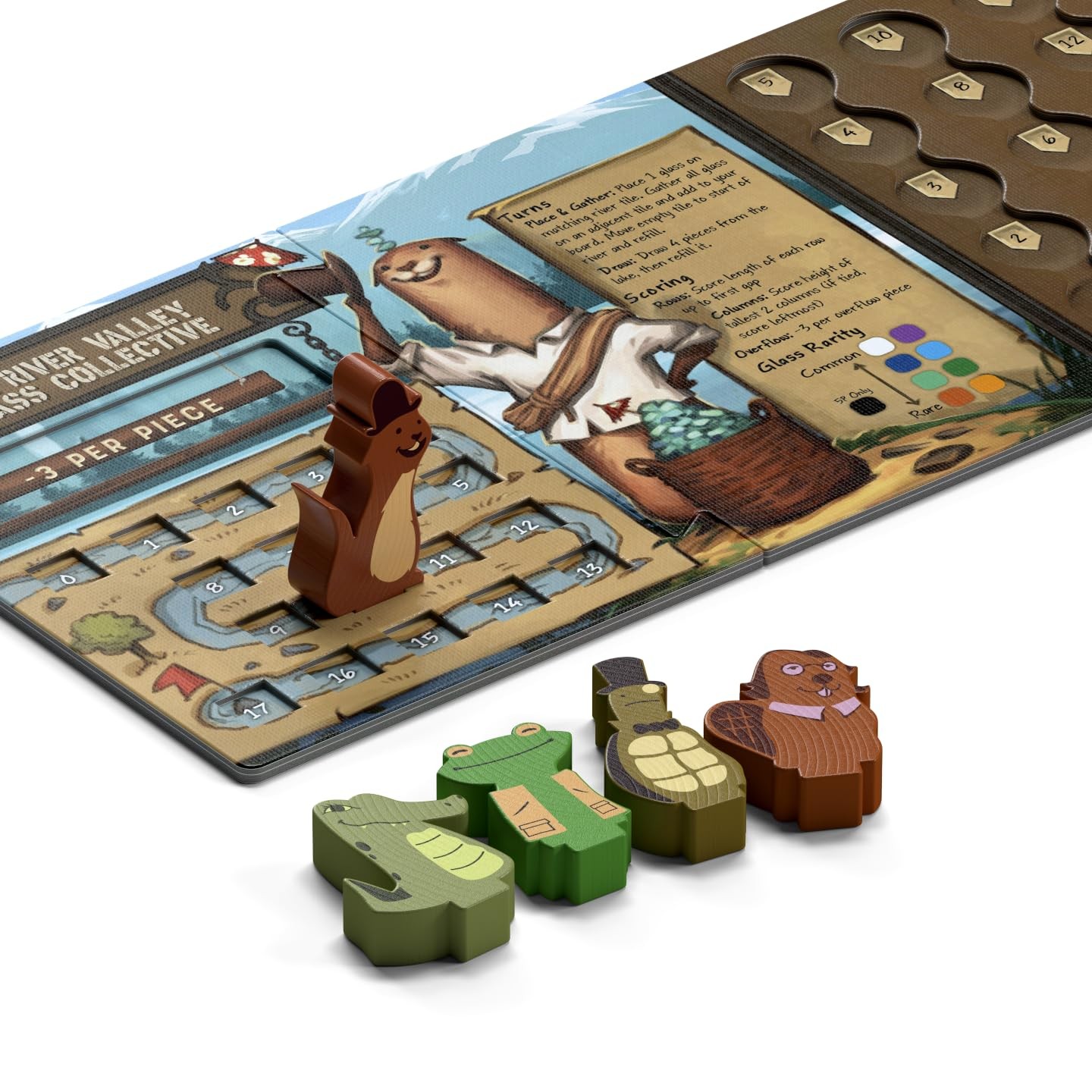 – River Valley Glassworks Deluxe Edition Board Game for Families and Adults -…