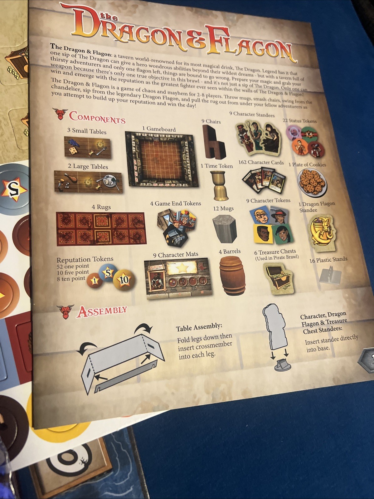 The DRAGON & FLAGON |Red Raven Games|Deluxe Board Game | Unpunched/sealed Cards
