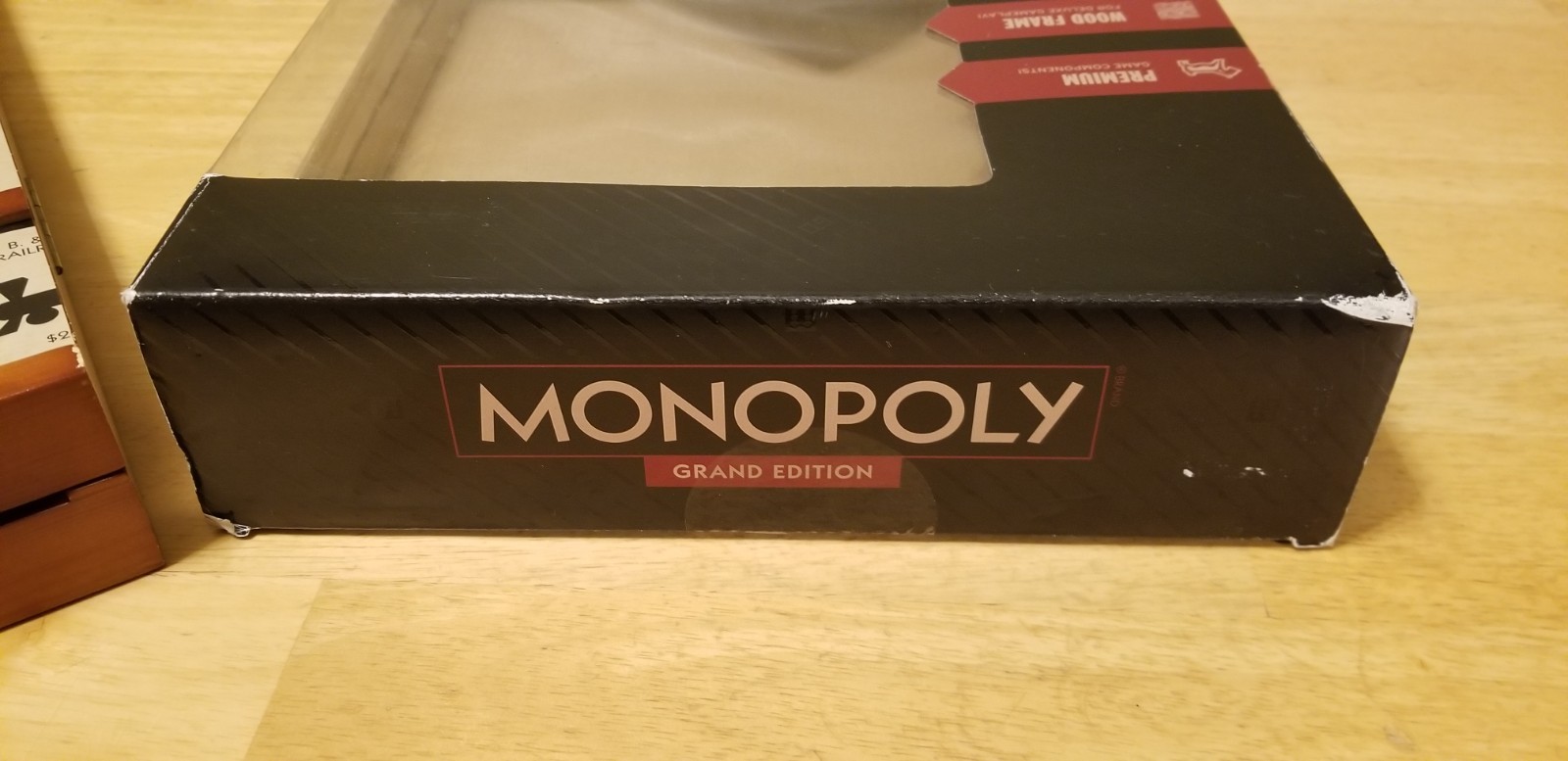 Monopoly Grand Edition Deluxe Folding Wood Frame WS Game Company 2021