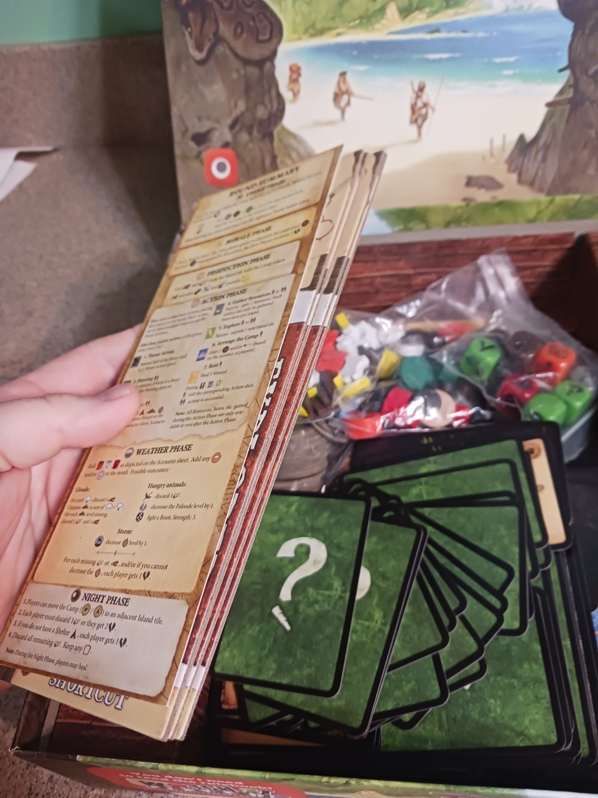 Robinson Crusoe Adventures on the Cursed Island Board Game COMPLETE PLAYED ONCE