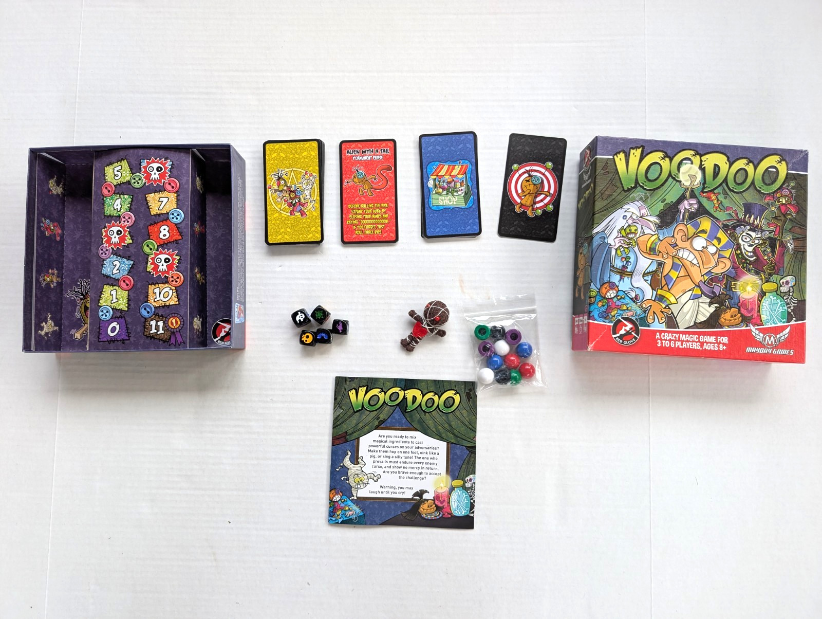 Voodoo Board Game Mayday Games 100% Complete
