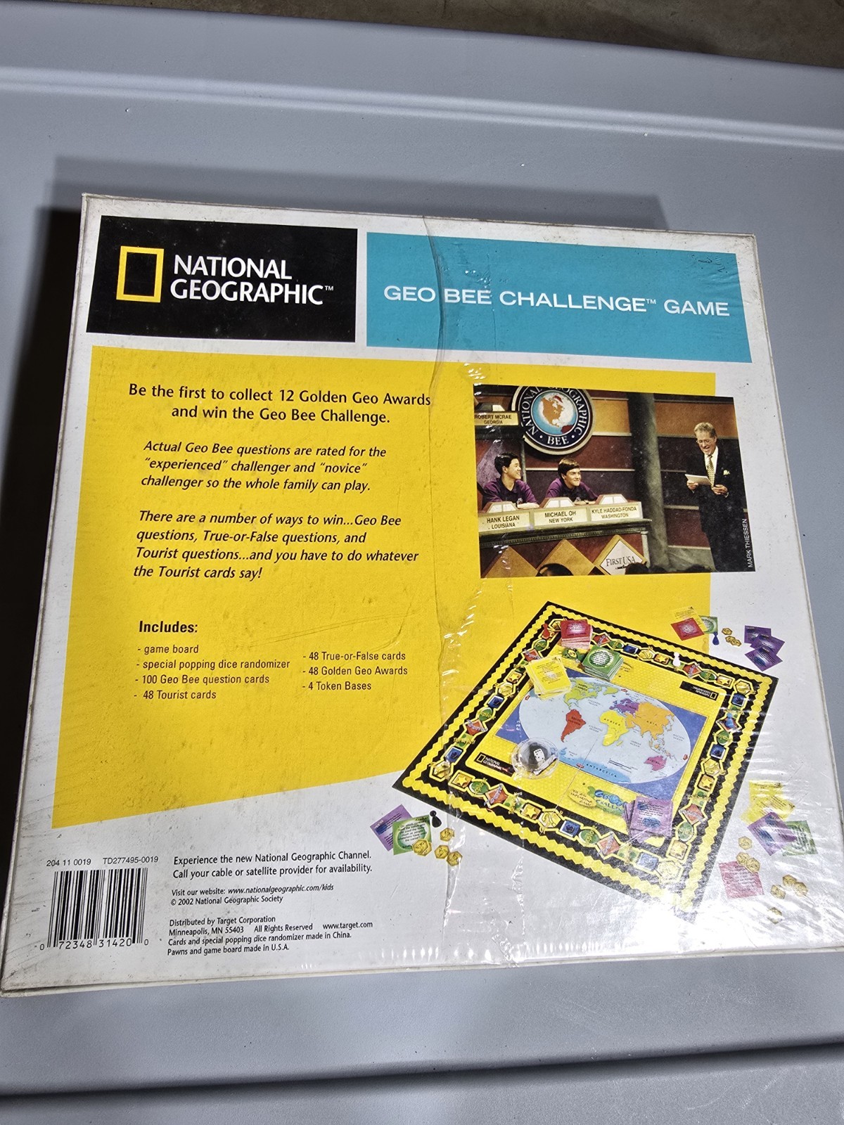 National Geographic Geo Bee Challenge Geography Board Game 2002 New And Sealed