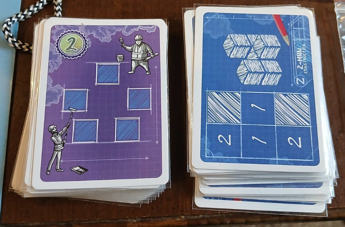 Z-Man Games Blueprints Board Game Pre-Owned in Near Mint Condition Cards Sleeved