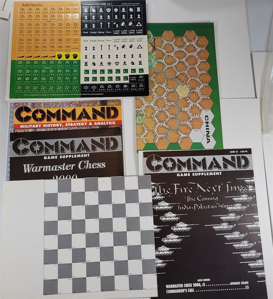 Command #51 Warmaster Chess 2000 The Fire Next Time Indo-Pakistan War Unpunched