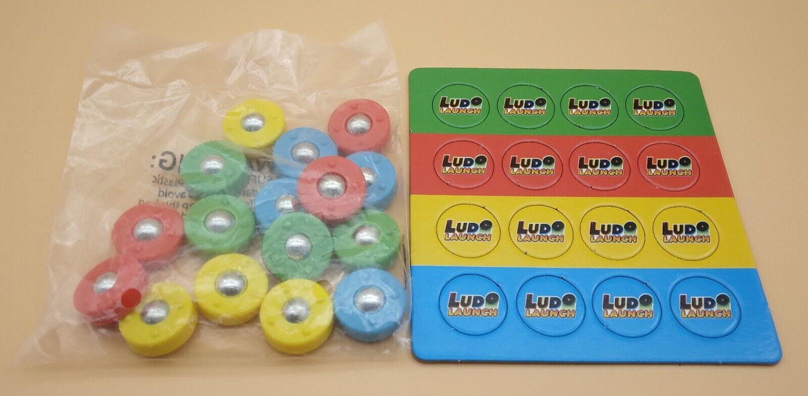 Games Hub Ludo Launch Board Game Tokens & Launchers Only New Full Game Set
