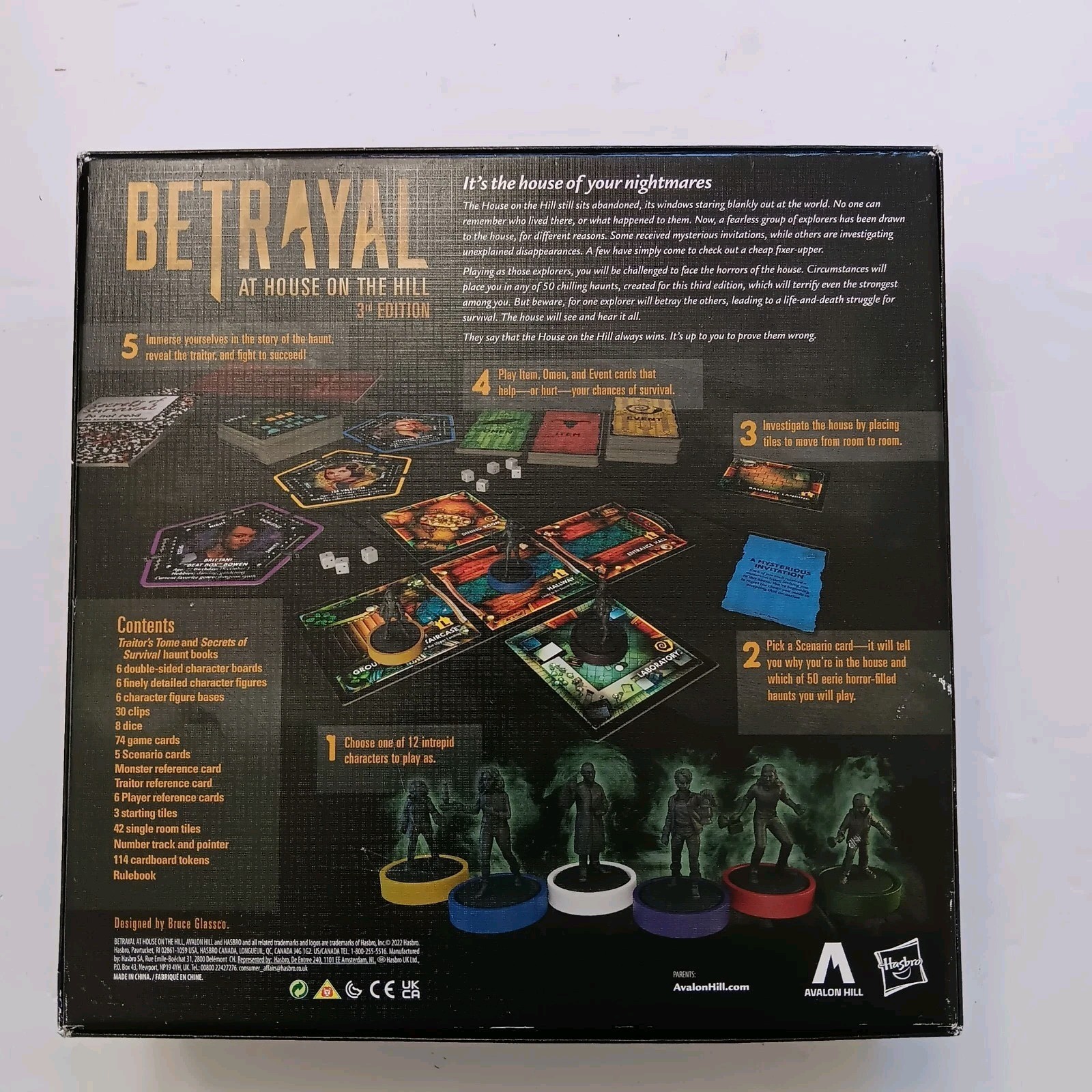 Avalon Hill Hasbro Gaming Betrayal at The House on The Hill 3rd Edition