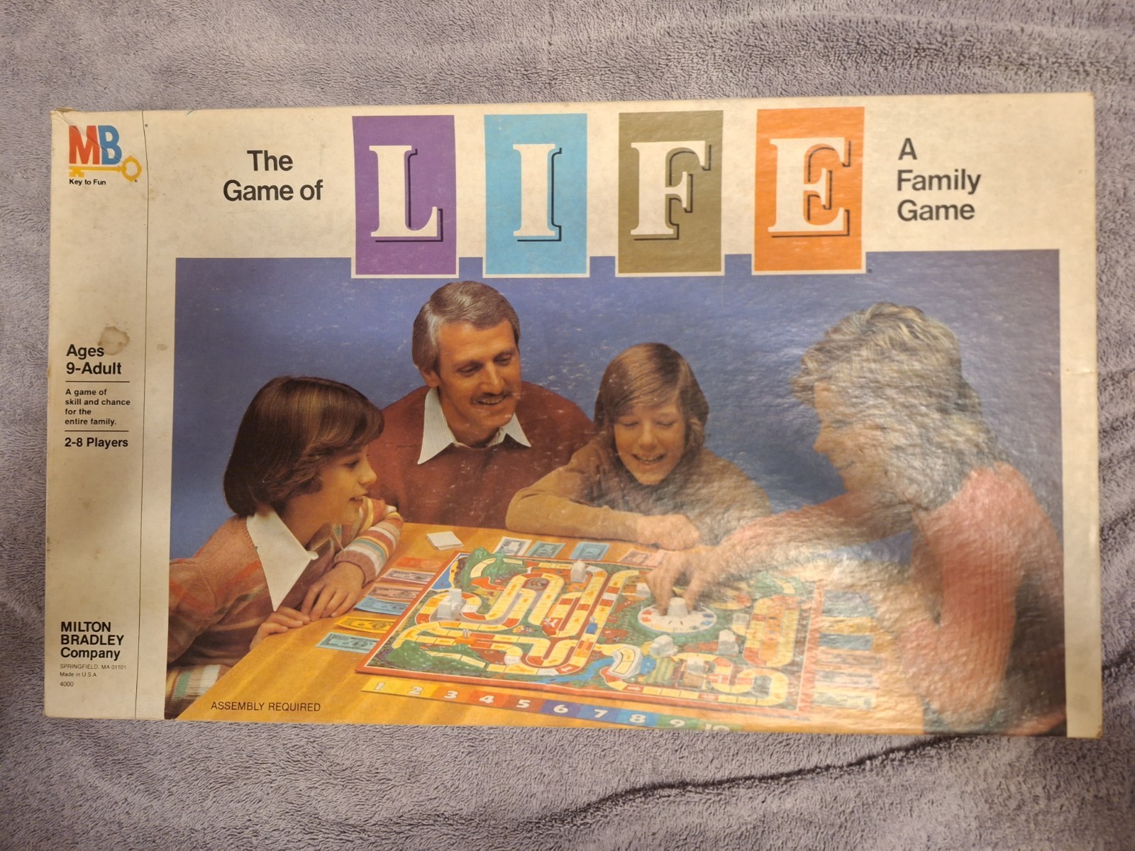 Vintage Milton Bradley The Game of Life A Family Game 2-8 players 9-Adult 1982