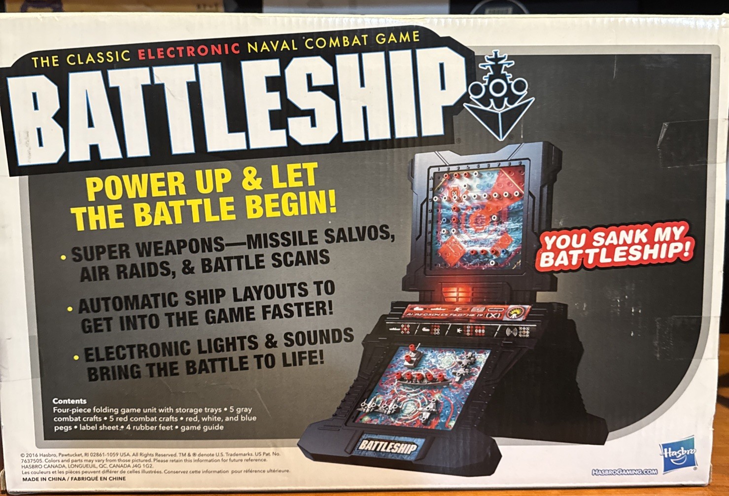 Hasbro Electronic Battleship A3846 Sea Battle Family Board NEW Sealed