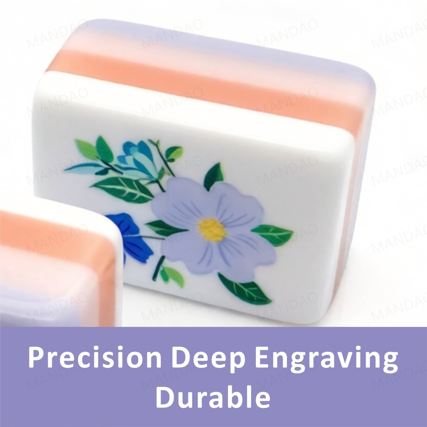NEW! Vibrant Layered Mahjong Tiles – American Set 160 Tiles – Violet