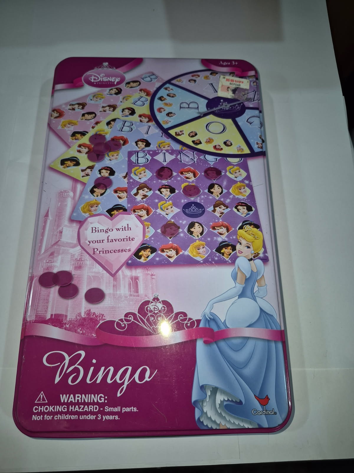 Disney Princess Complete Bingo Game New with cards in Metal box OT3