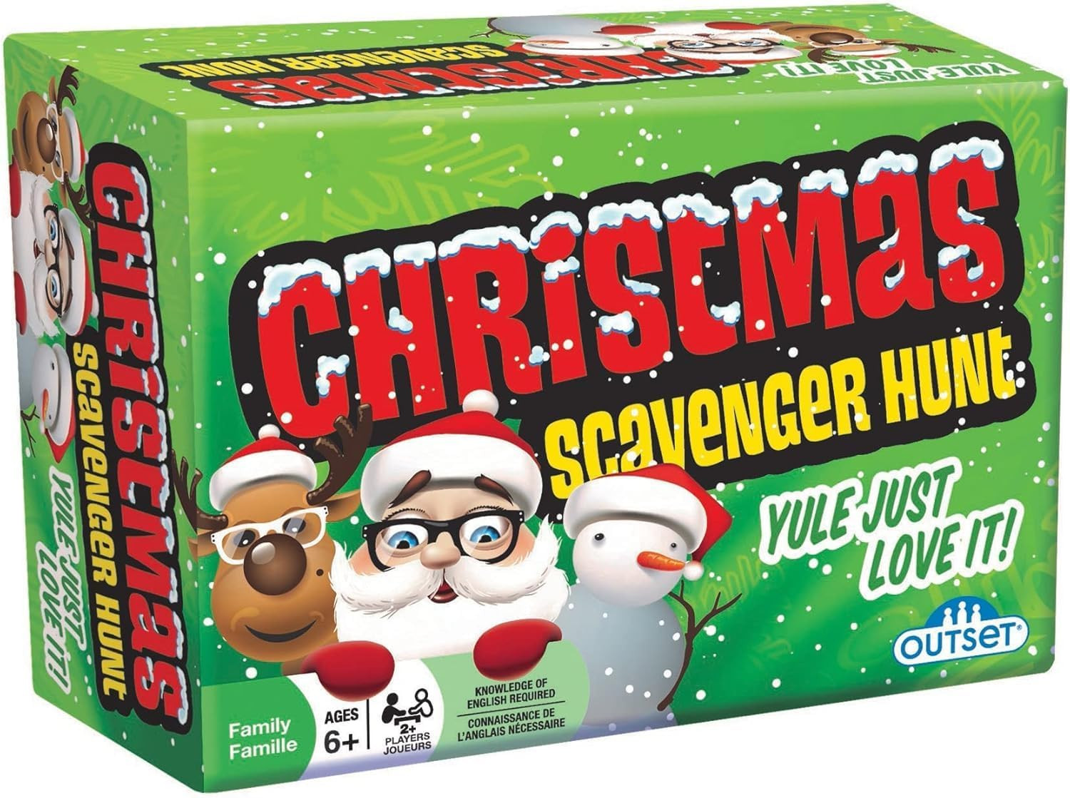 Christmas Scavenger Hunt Game – Includes 220 Cards with Holiday Themed Objects F