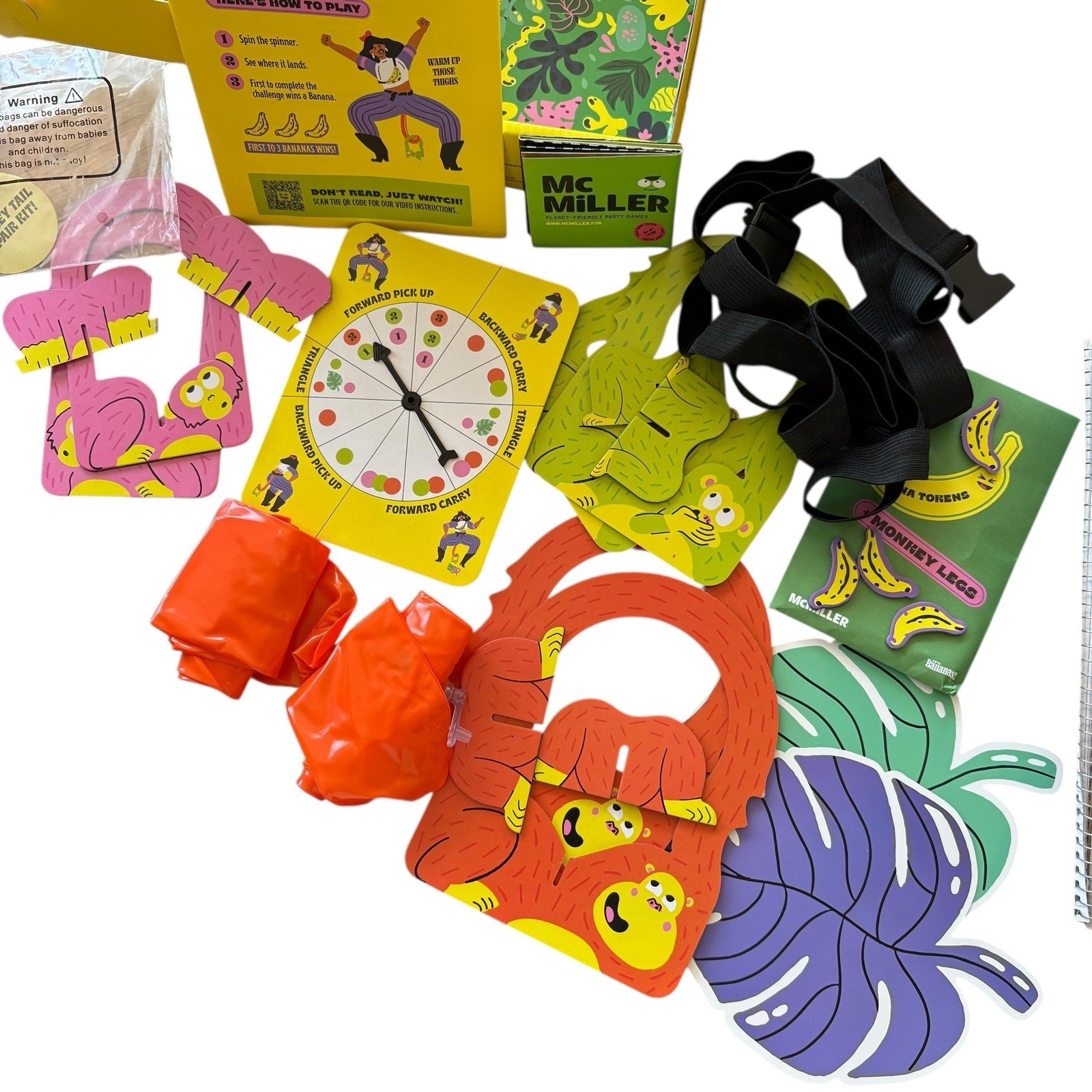 It’s Bananas! the Monkey Tail Game for Kids, Teens and Tipsy Adults, Family fun