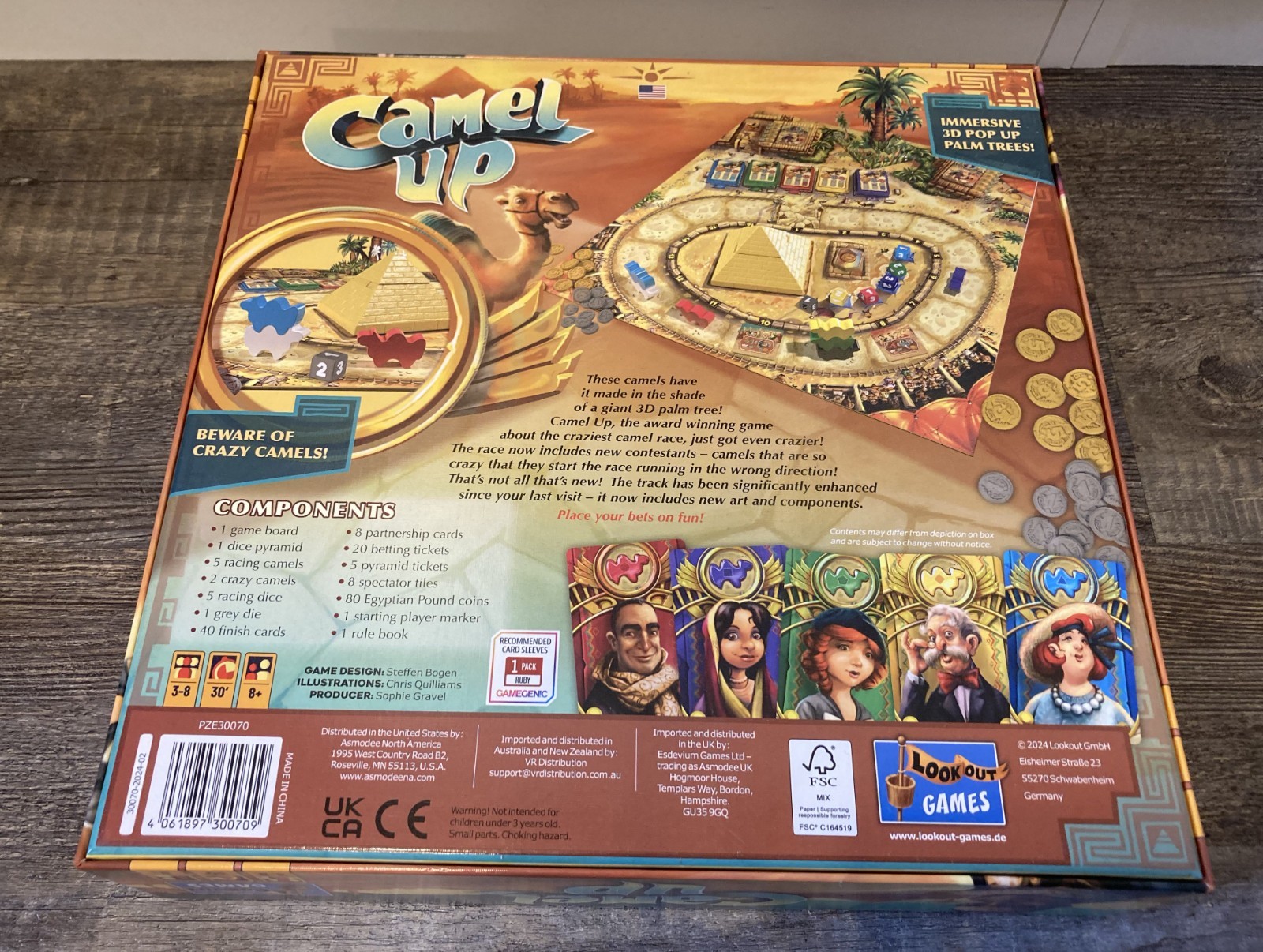 CAMEL UP BOX & DIVIDER INSERT ONLY Board Game Replacement