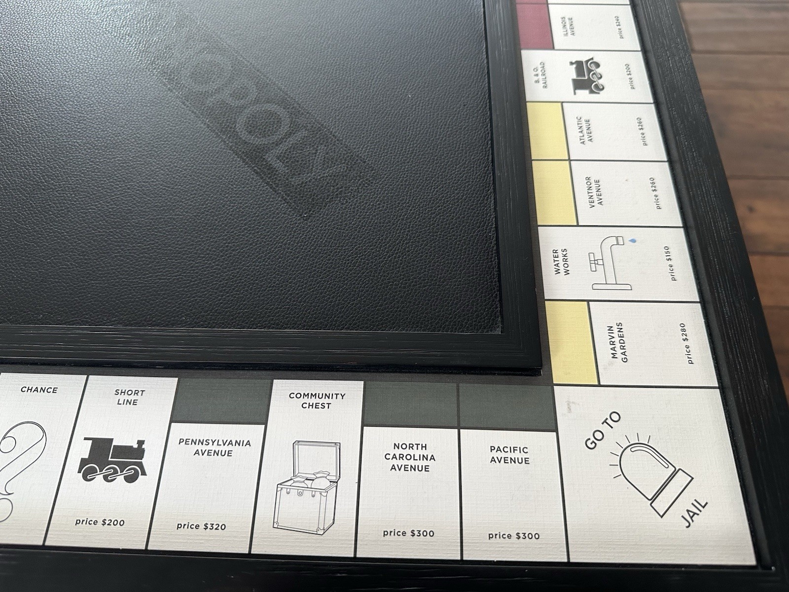 Monopoly | Pottery Barn Luxury Edition | Low-Profile Wooden Black Version