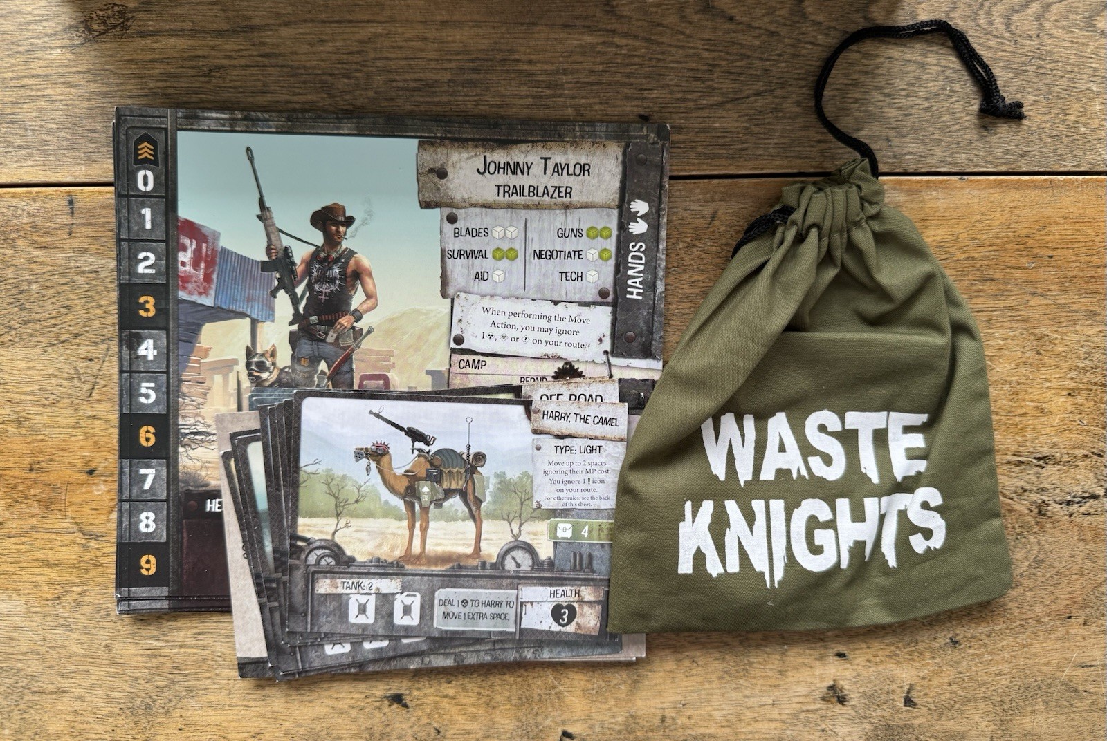 Waste Knights Board Game 2nd Ed Post-Apocalypse Australia