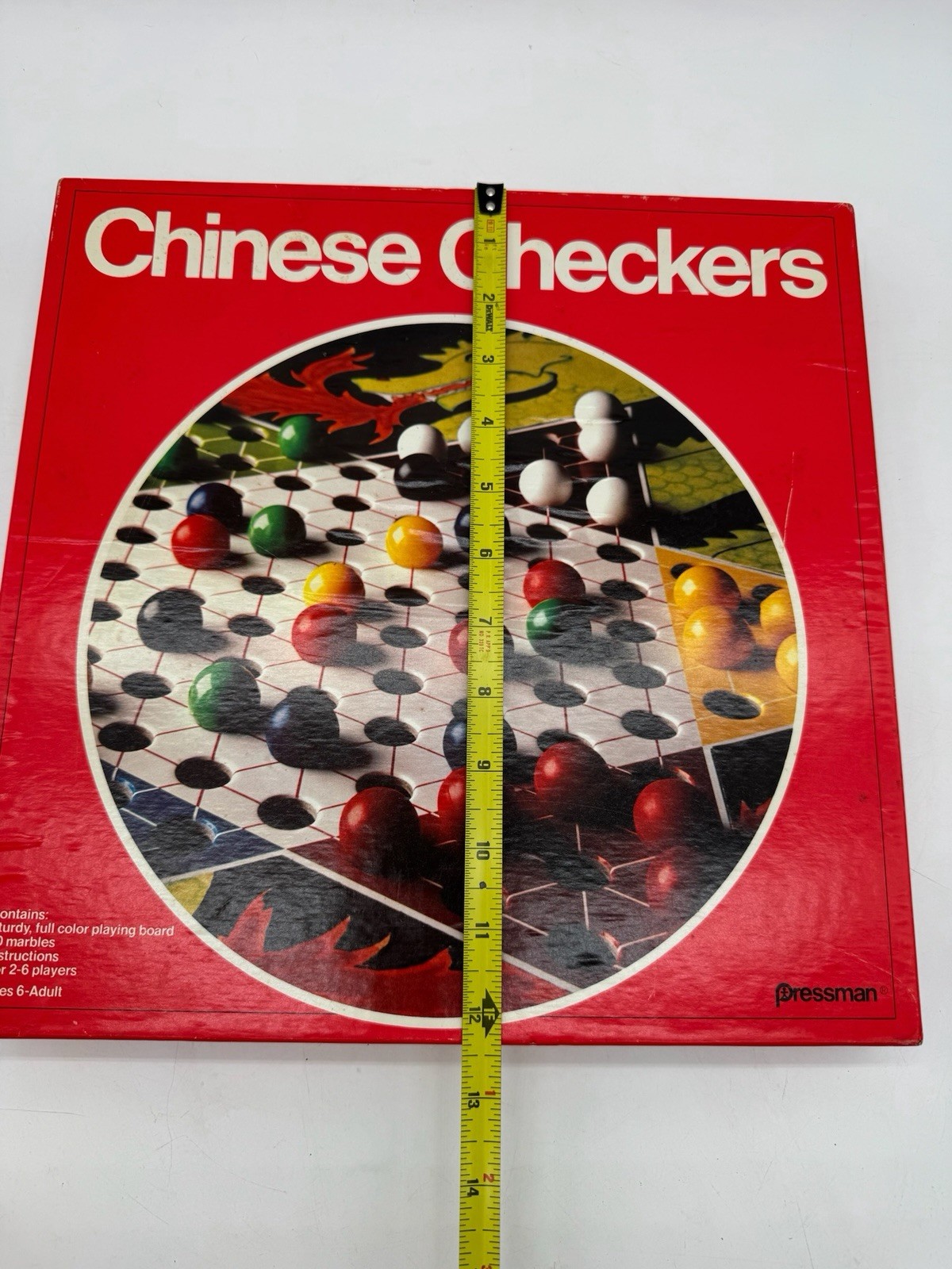 Vintage Pressman 1992~ Chinese Checkers Game ~ Complete W/ 6 Sets Of Marbles EUC