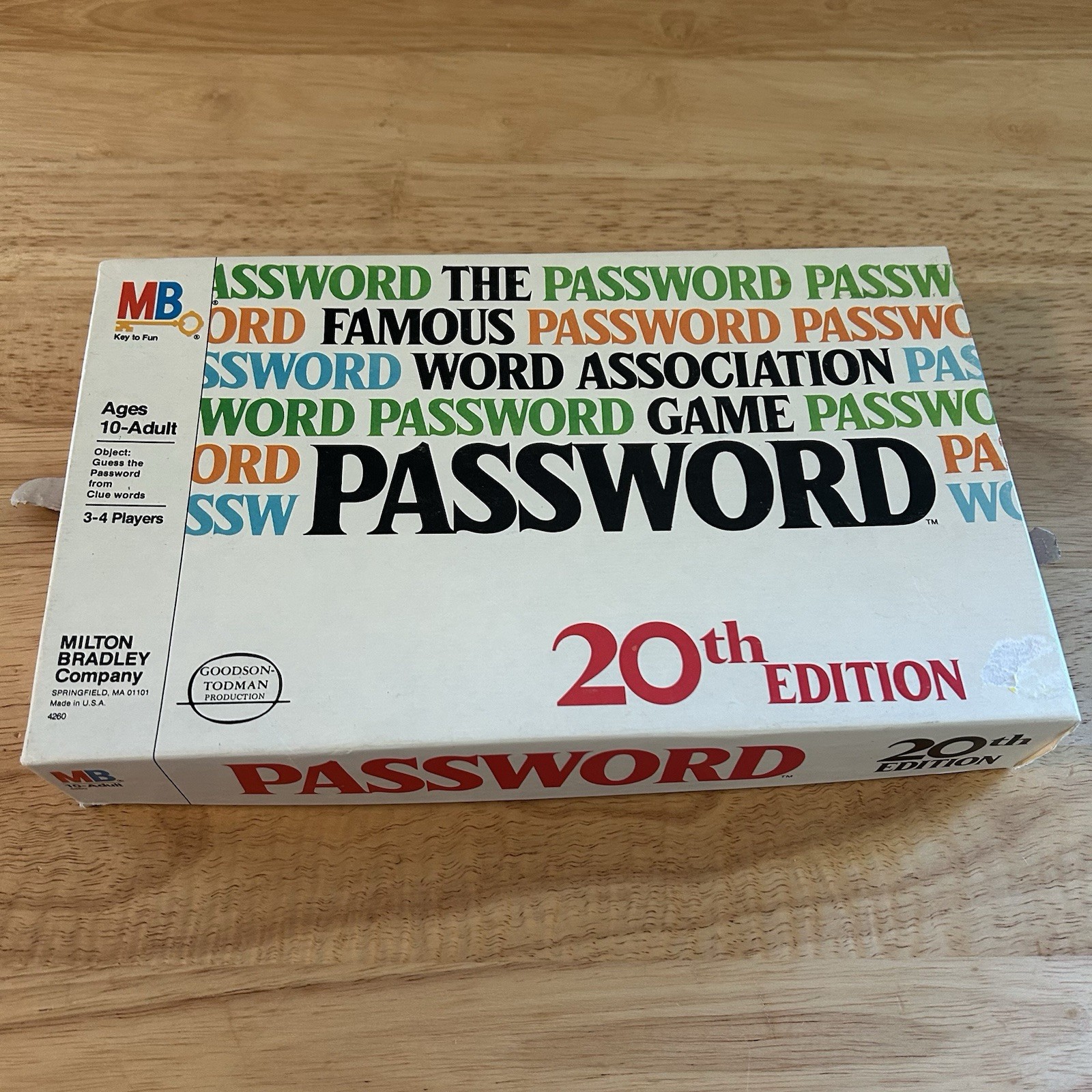 VTG Vintage PASSWORD 20th Edition Board Game – Milton Bradley Gameshow 1978
