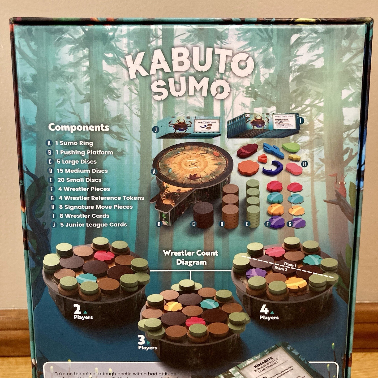 Kabuto Sumo Board Game – Complete – Age 6+ 2021 By Board Game Tables 2-4 Players