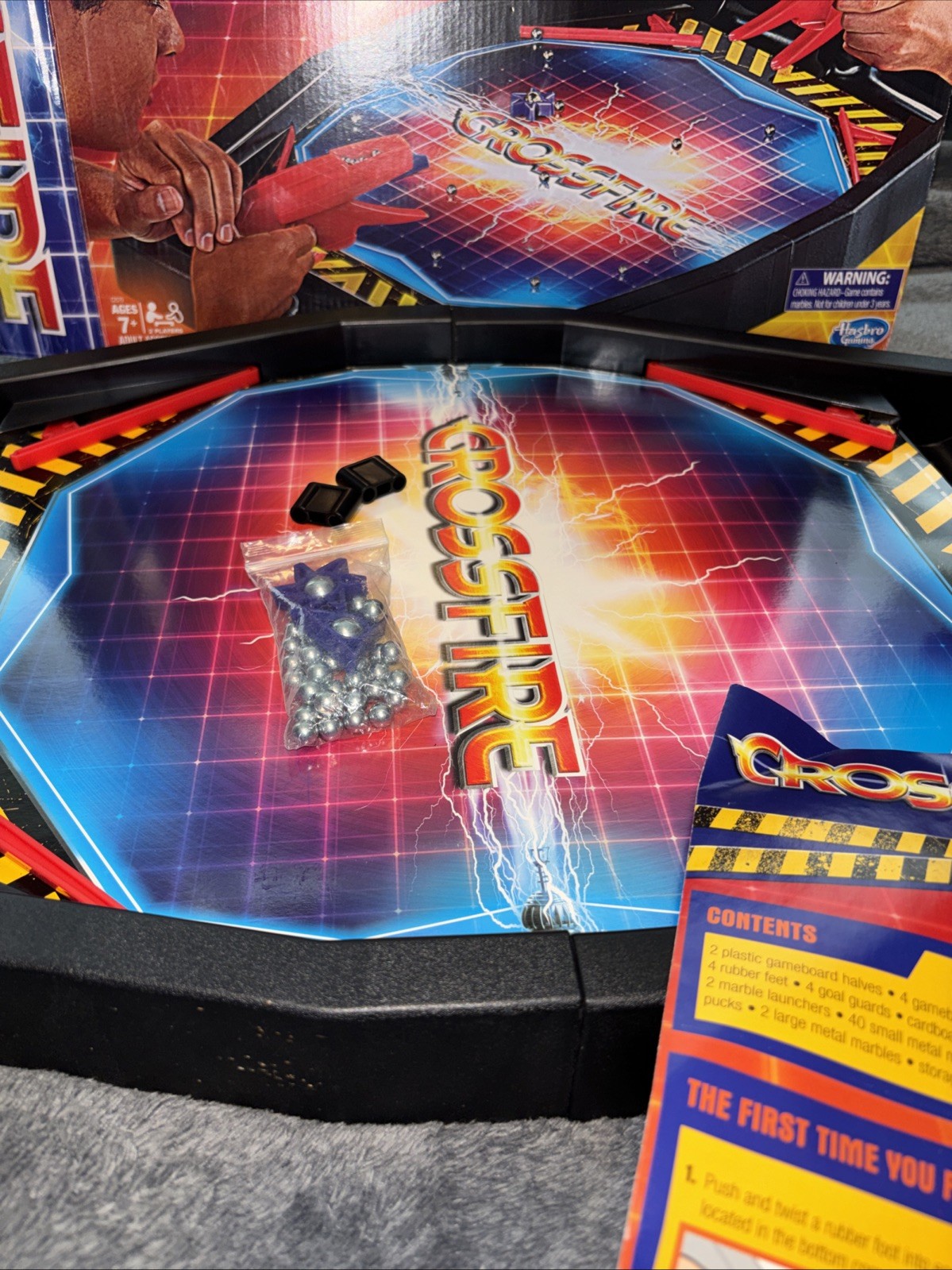 Crossfire Hasbro Rapid Fire Marble Launching Game 2016 w/ Original Box