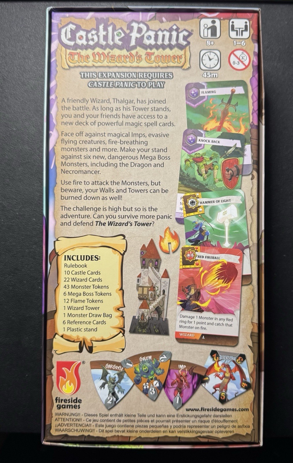 Castle Panic + The Wizard’s Tower (Fireside Games, 2022-2024) 2nd Edition, 99%