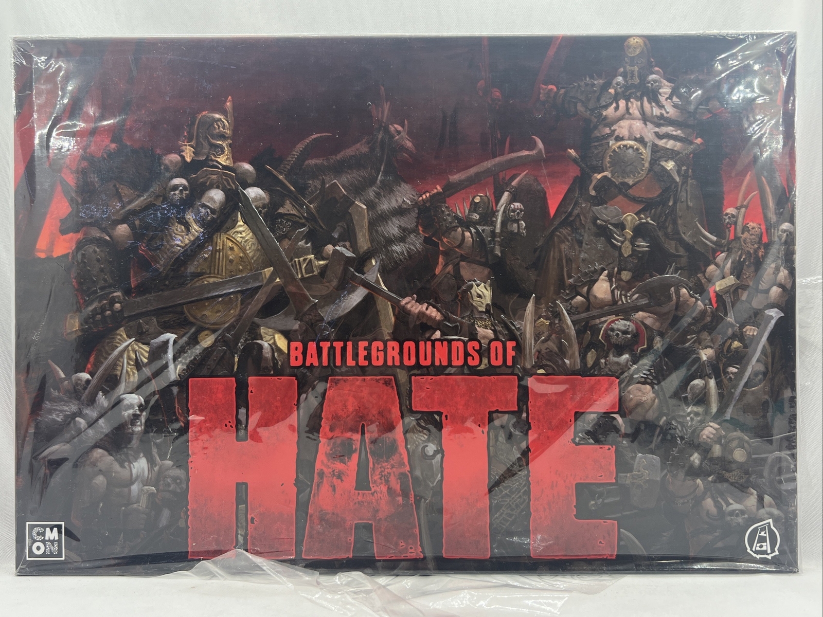 CMON Battlegrounds Of Hate Guillotine Games Kickstarter Open Box Cut Cello READ