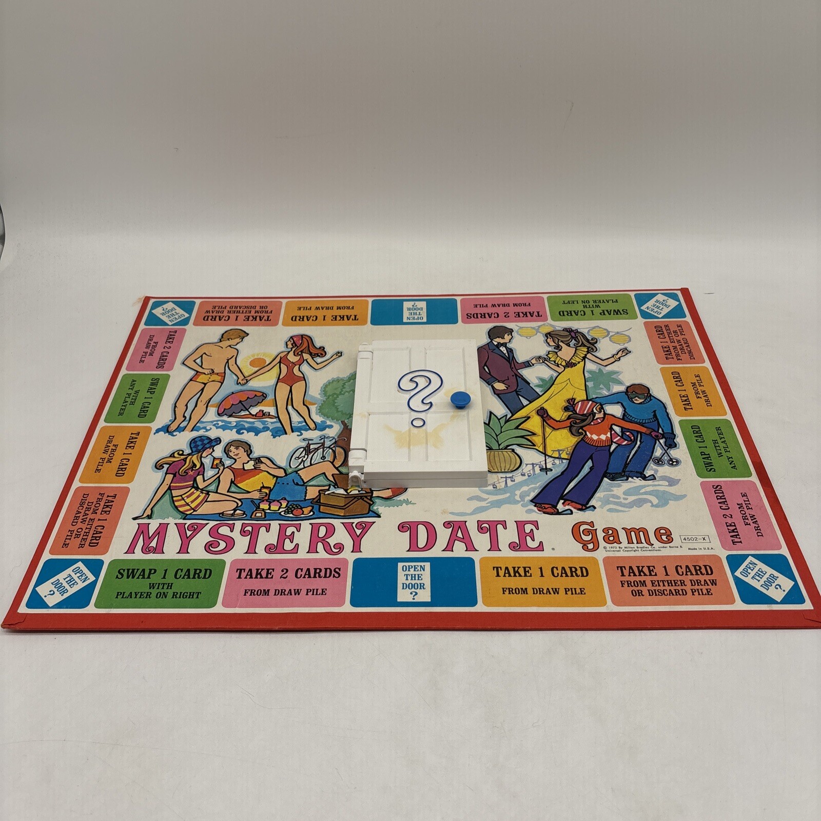 Vintage 1972 Milton Bradley Mystery Date Board Incomplete!