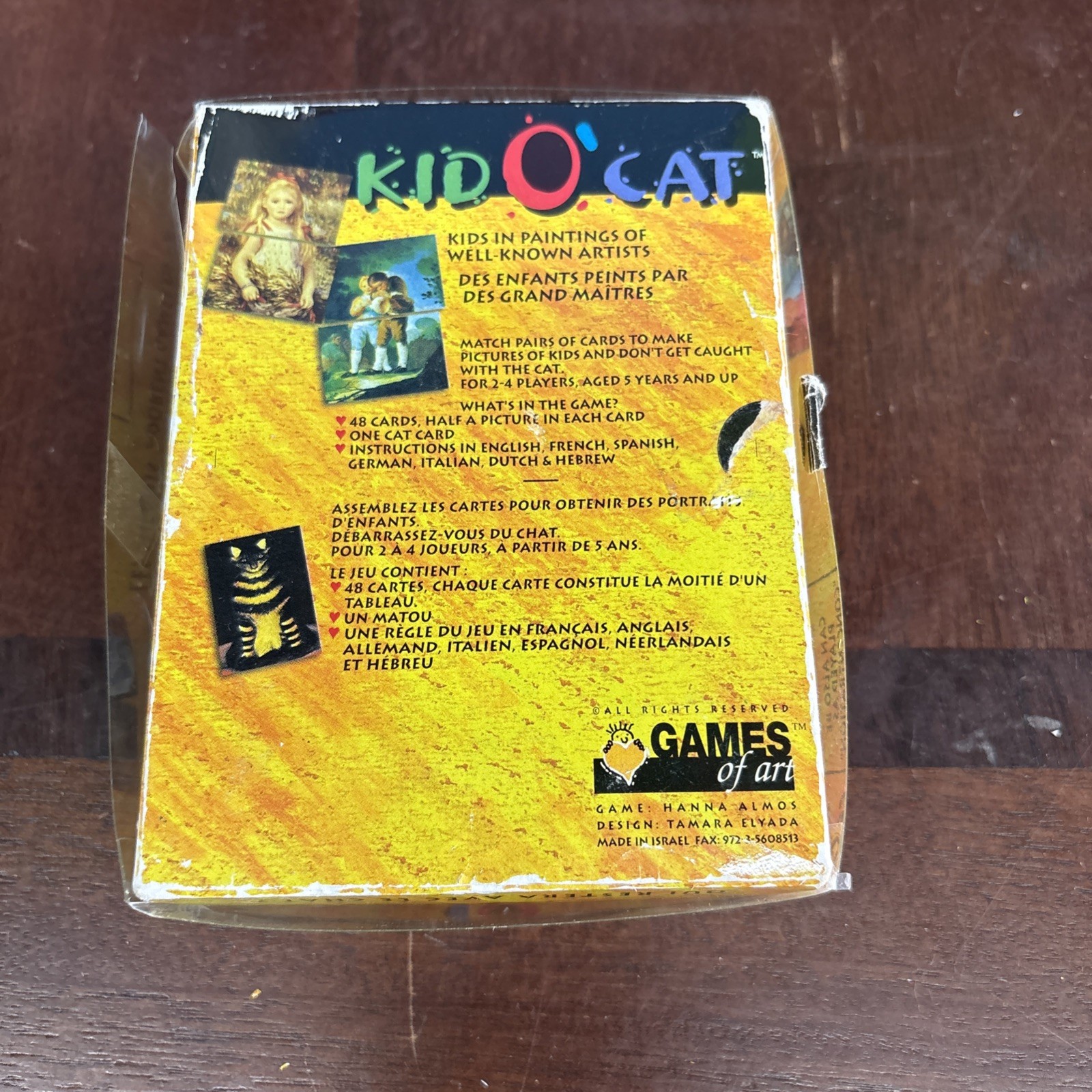 Rare Vintage Kid O’ Cat Card Game by Games of Art – Complete Matching Art Game