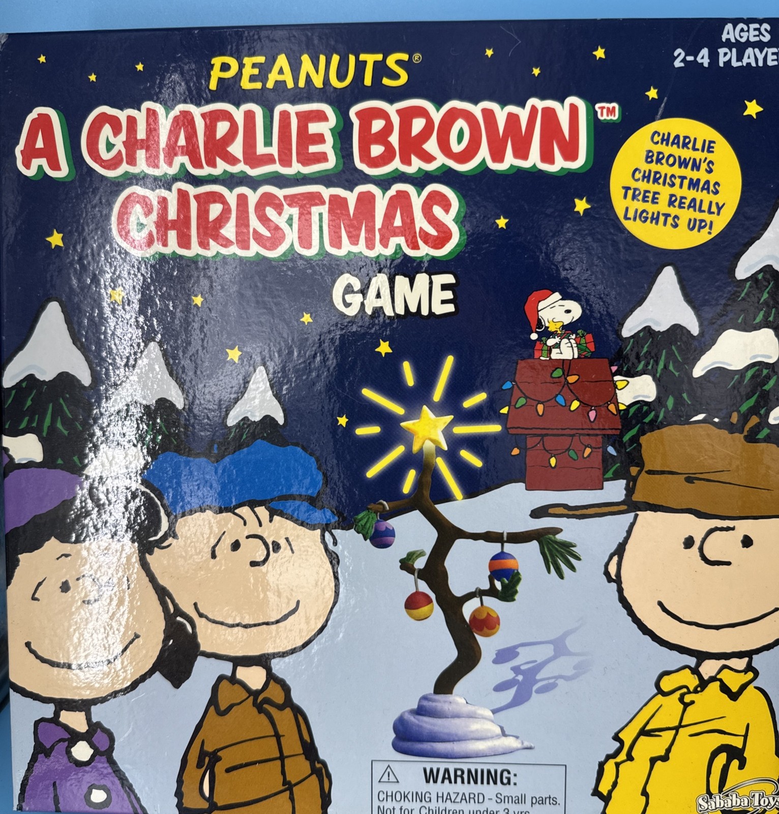 PEANUTS A Charlie Brown Christmas Board Game 2007 Sababa Toys – Complete!
