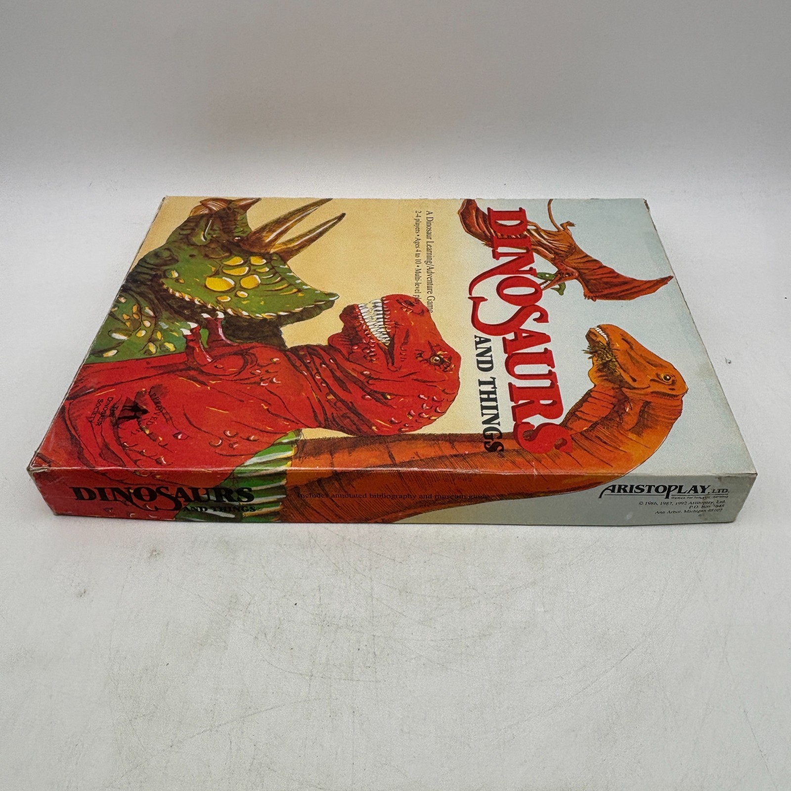 VINTAGE Dinosaurs and Things COMPLETE Aristoplay 1992 Learning Adventure Game