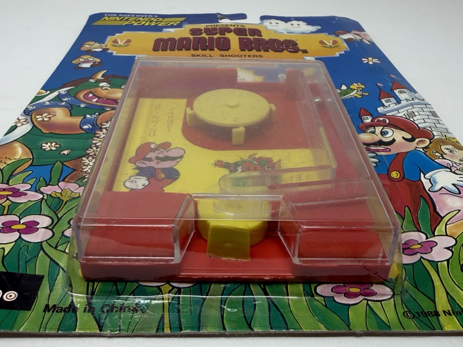 Nintendo Power 1988 Super Mario Bros. Skill Shooter Spinning Target Vintage Game