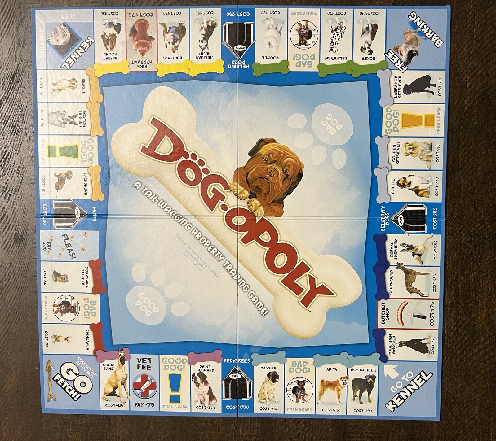 Late for the Sky “Dog-opoly” Monopoly Property Trading Board Game Complete
