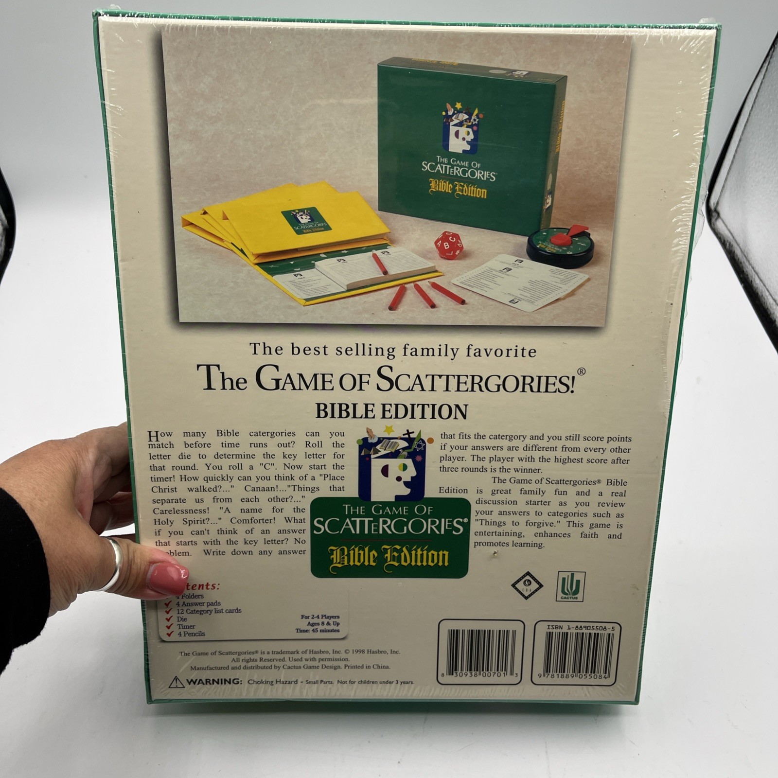The Game of Scattergories – Bible Edition 1998 Hasbro New Sealed