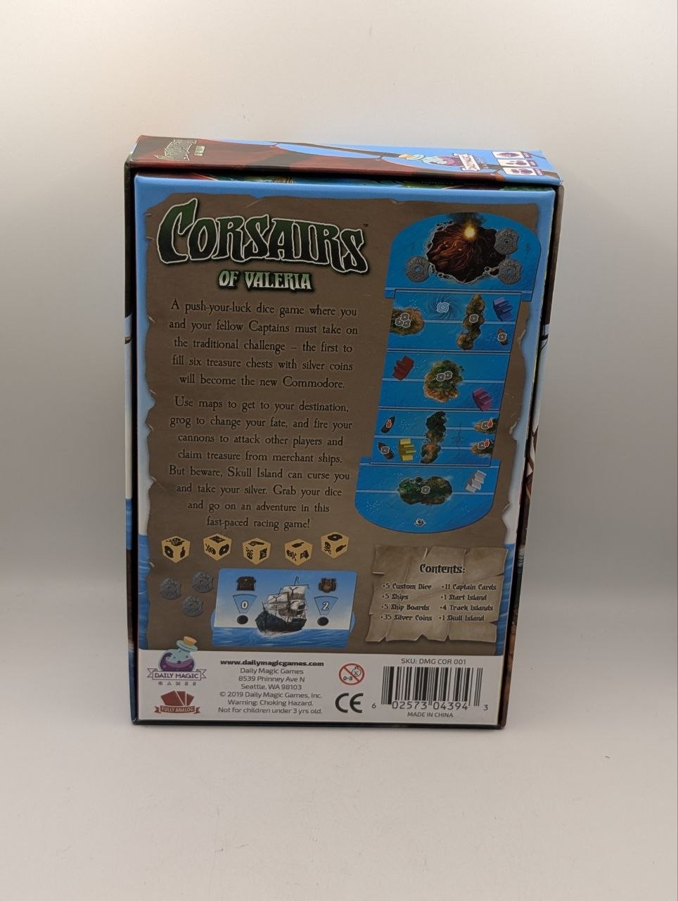Corsairs of Valeria Pirate Dice Board Game Daily Magic Games 1-5 Players 2018