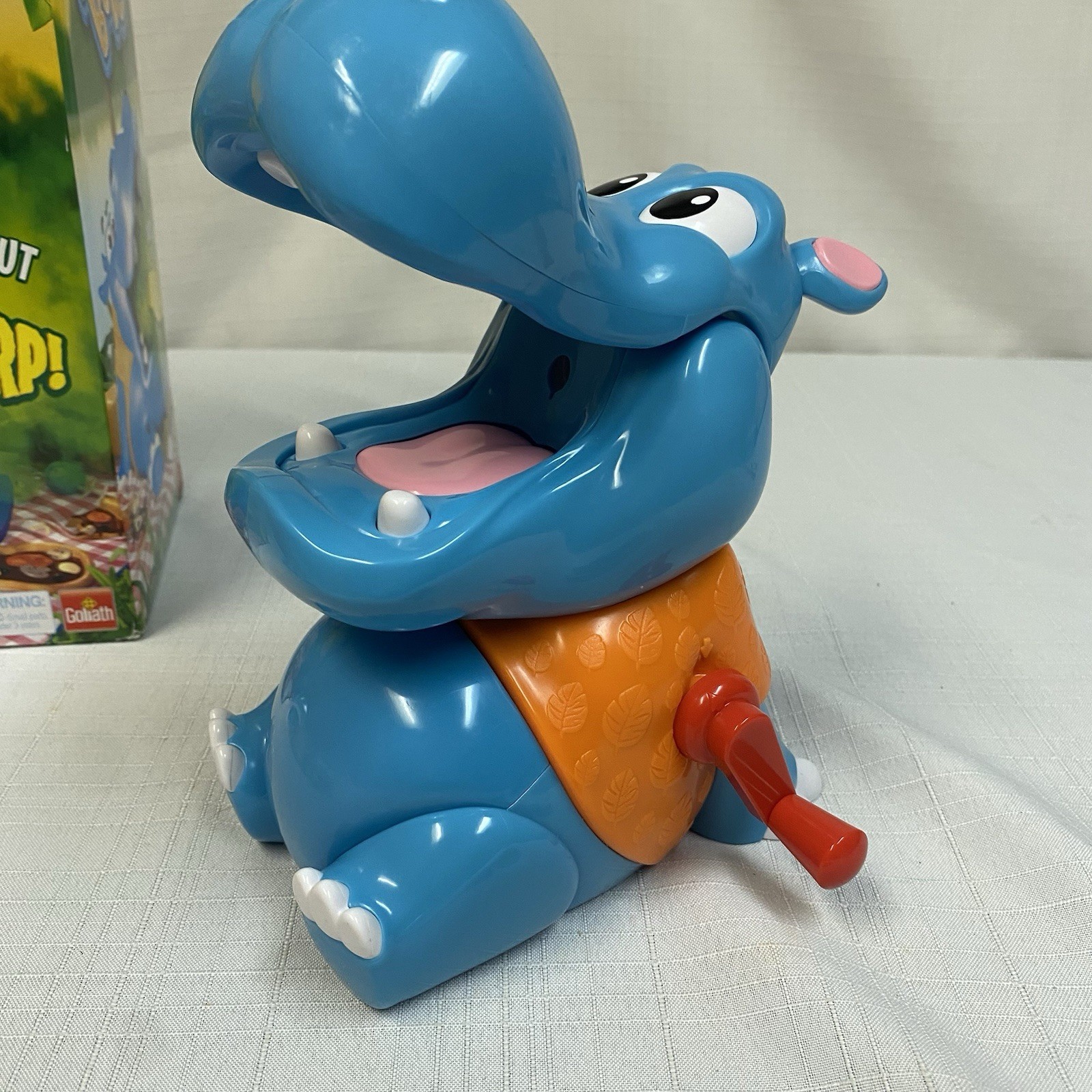 Burping Bobby Hippo Game by Goliath 2-4 Players, Ages 4+ New Batteries READ