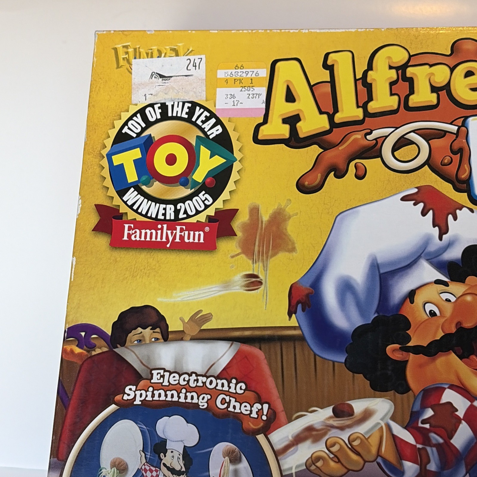 Alfredo’s Food Fight Game Fundex 2005 Vintage Board Game Electronic Incomplete
