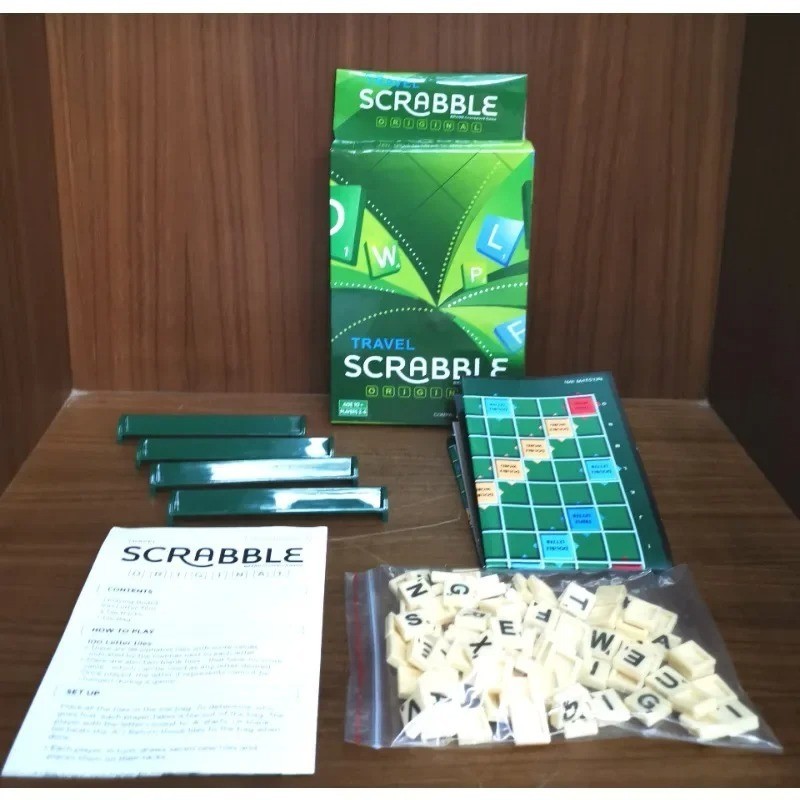 New Scrabble Crossword Board Game – Contents New – Damaged Packaging