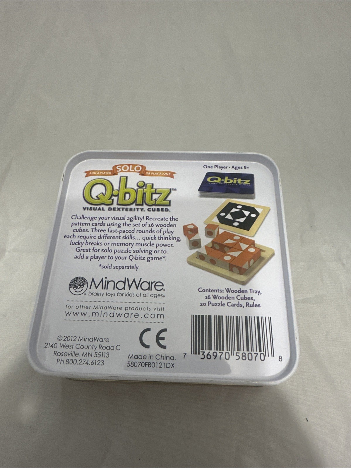 Q-Bitz Solo Orange Edition COMPLETE – puzzle game – Great condition