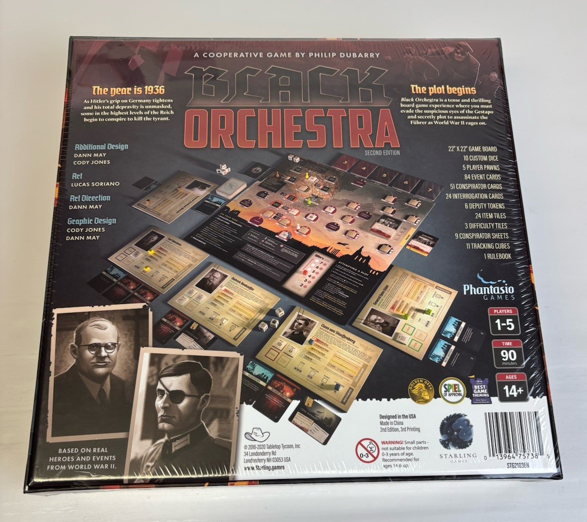 Black Orchestra Board Game – New & Sealed By Starling Games