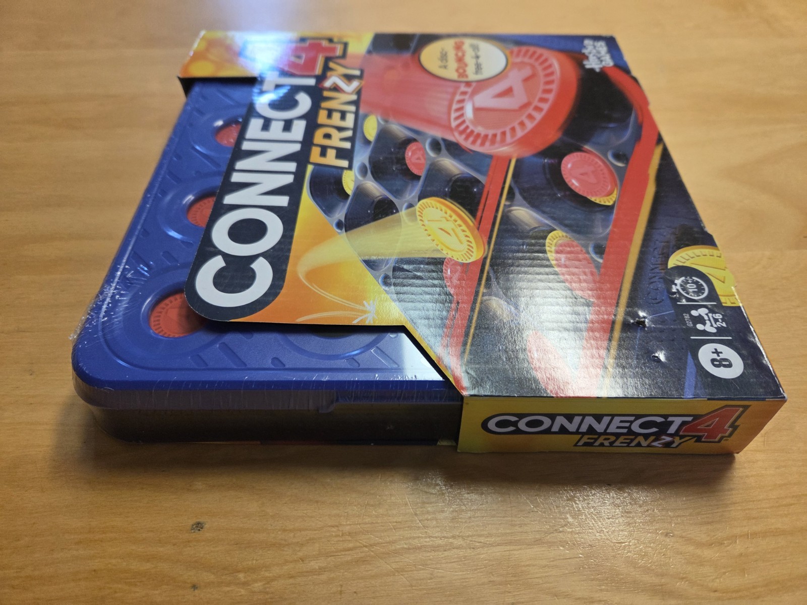 Connect 4 Frenzy Hasbro Game 2-6 Players Fast Disc Game Minor Box Wear FreeSH