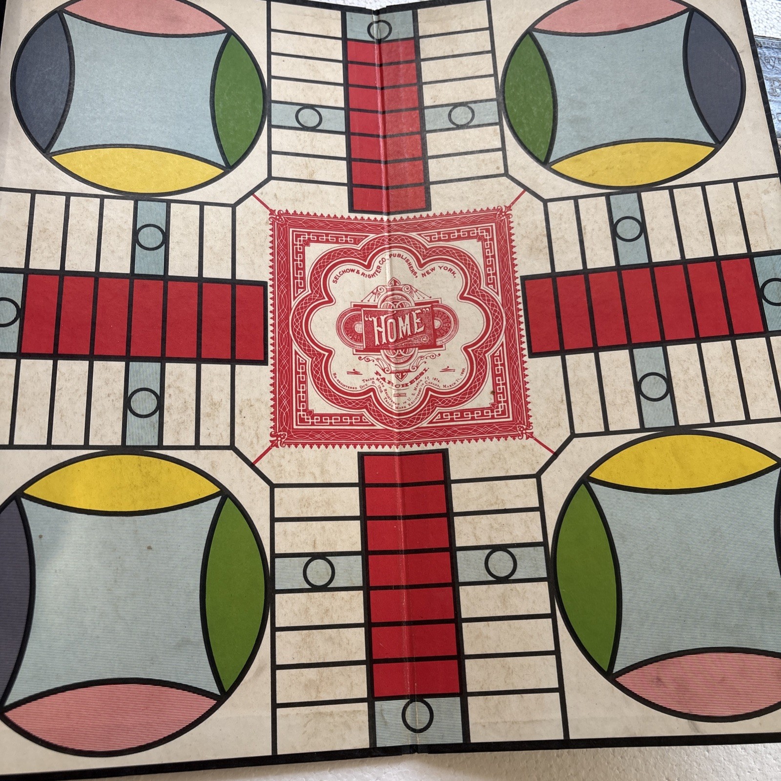 Two Vintage Parcheesi Game