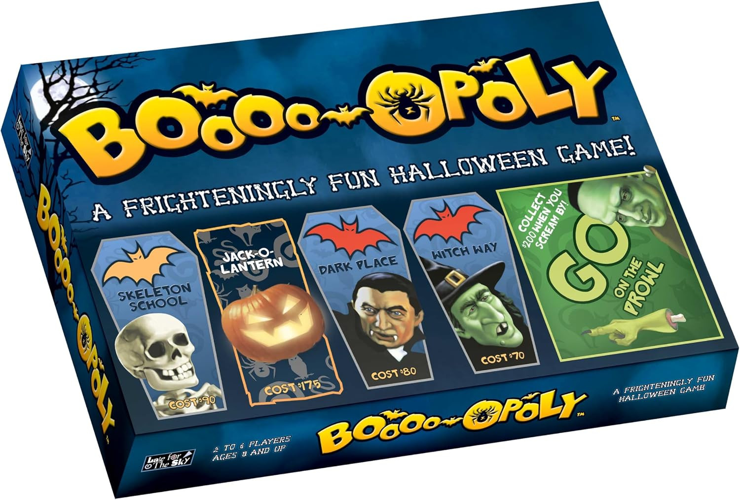 Boooo-Opoly Spooky Family Board Game, Halloween Party Fun for Kids & Adults, Age