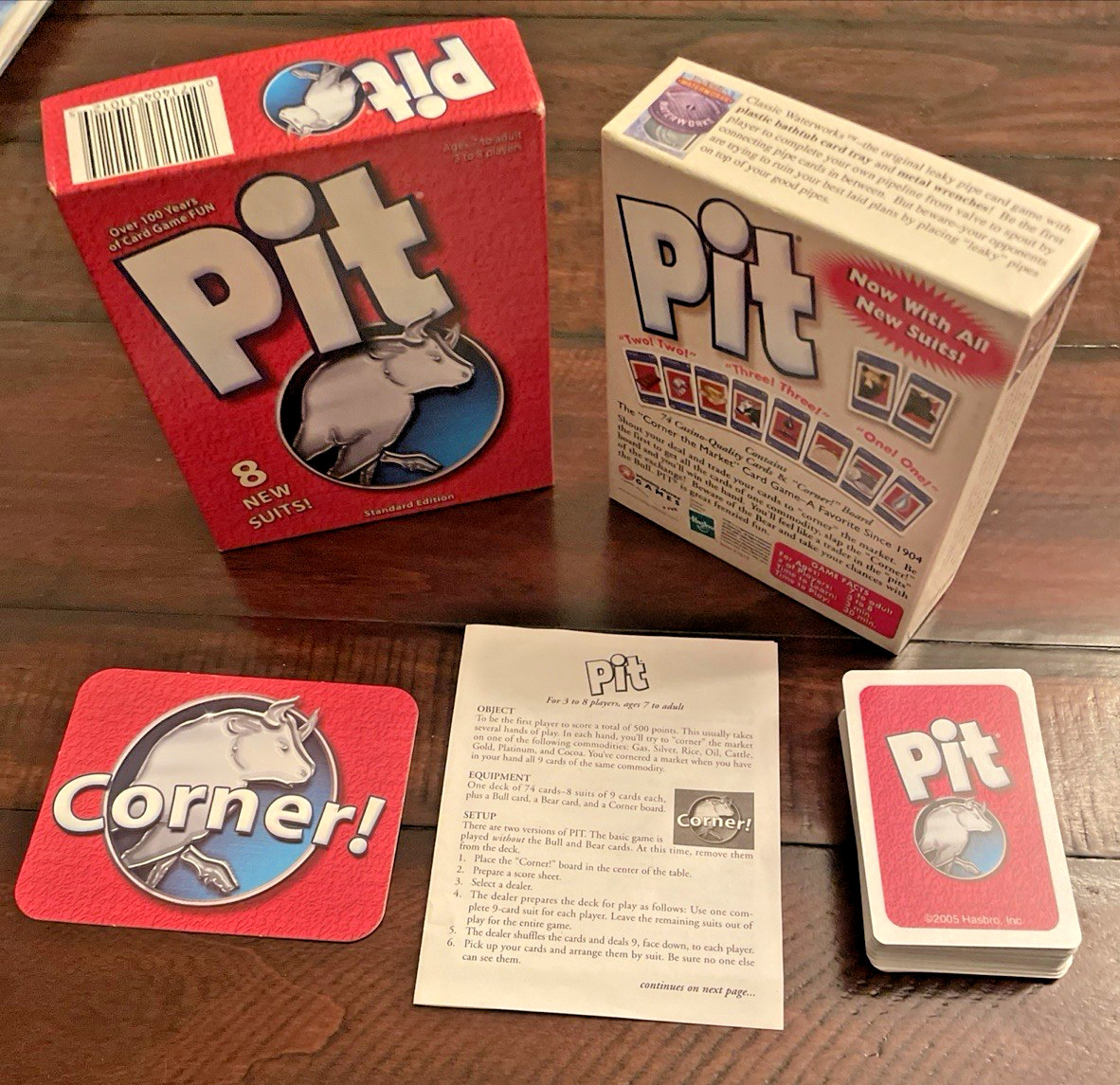 Family Board & Card Game Lot of 5 – Life, Yahtzee, Pit, Old Maid, Kids vs Adults