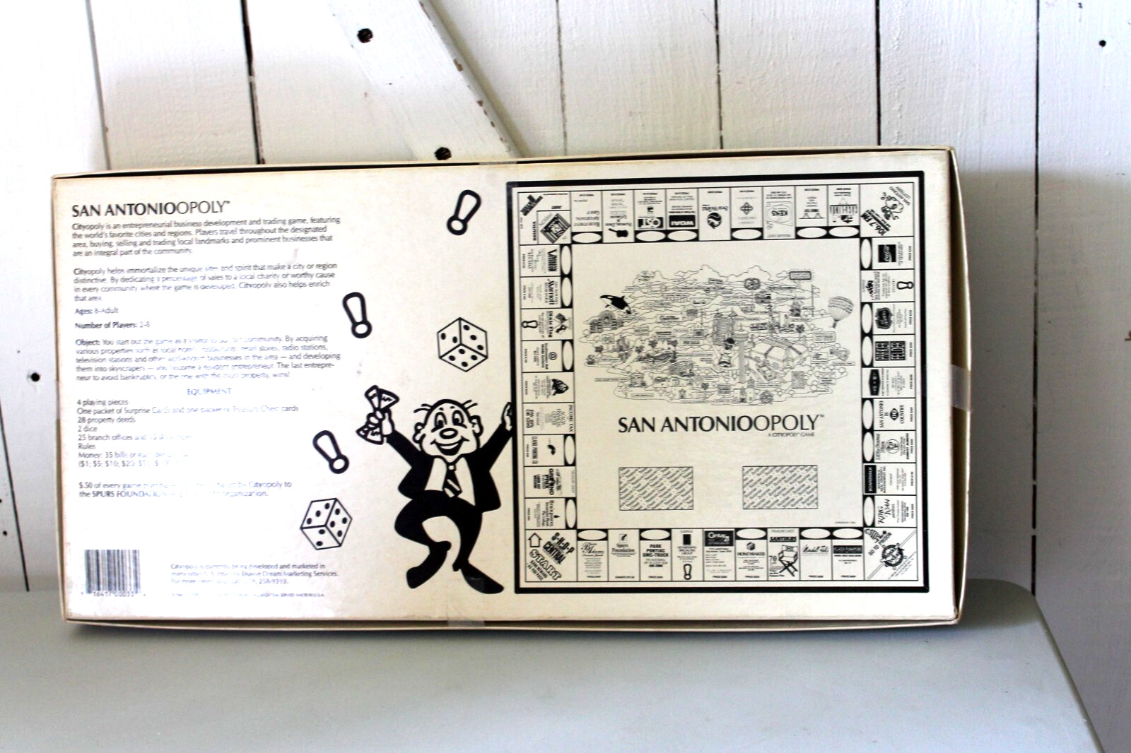Vintage 1989 San Antonioopoly Board Game San Antonio TX Cityopoly Property