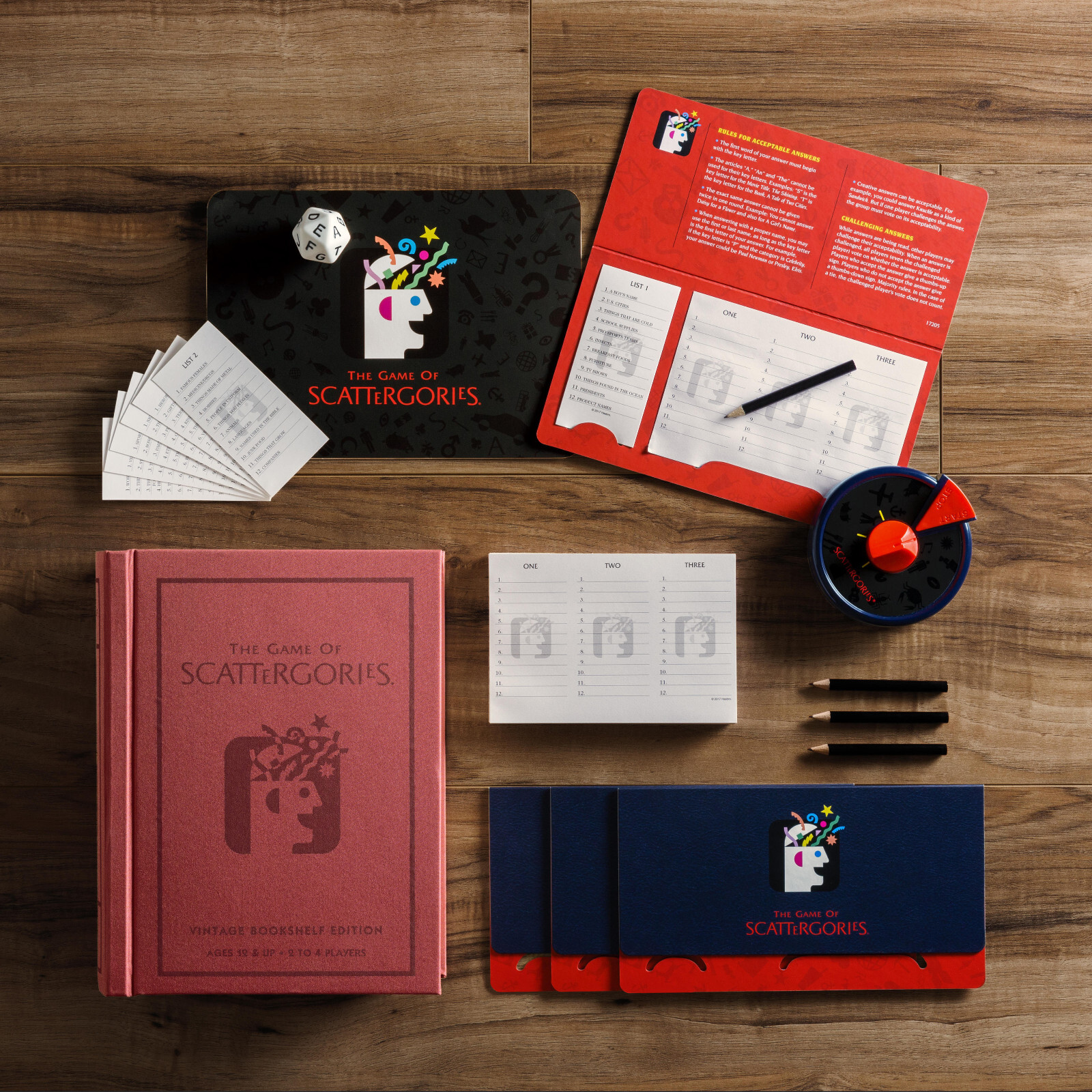 WS Game Co Chess Scattergories Taboo Vintage Bookshelf Board Game Collection New