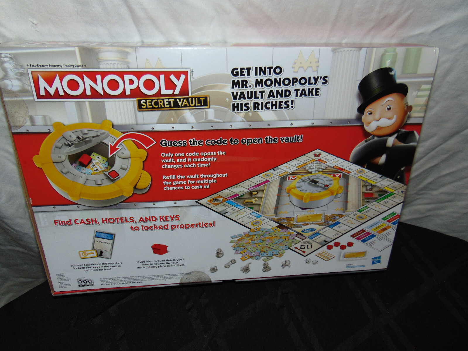 New MONOPOLY Secret Vault Board Game Ages 8+ 2-6 Players Family Board Game