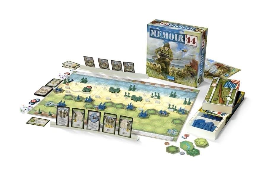 Board Game Memoir 44 WWII Historical Strategy Tabletop 2-8 Players 30-60 Epic